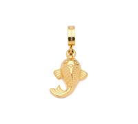 Leonardo Jewels Anhänger Clip&Mix Ari, Ketten-Anhänger aus goldfarbenem Edelstahl, detaillierter Glücksbinger im Koi-Design, Schmuck Geschenk für Frauen, 023659