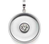 Leonardo Anhänger Dorma 024370 Damen – Edelstahl silber, Glasstein mit Zirkonia, Clipverschluss