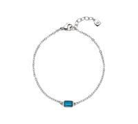 JEWELS BY LEONARDO Armband Ciao Sophia, Arm-Schmuck aus silberfarbenem Edelstahl, blauer Glaskristall, 17-20 cm Länge, Schmuck Damen, 024478