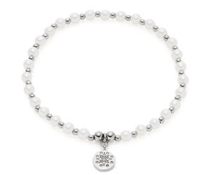 Leonardo - Armband von Leonardo Ciao Pelena 021176 in Edelstahl mit weißen Perlen und Glasstein