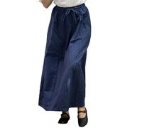Leonardo Carbone® Damen Rock Dana | Elastischer Bund | Verstellbarer Kordelzug | Karneval, Halloween, Cosplay, LARP, Mittelalterrock, Kostüm, Gewand | Baumwolle Blau 2XL