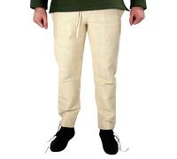 Leonardo Carbone® Hose Jören - Herren Hosen, Leichte Sommerhose Herren, Festival Outfit Herren, Wikinger, Mittelalter Kleidung, LARP, Cosplay, Freizeithose Lang - 100% Baumwolle Hanf L