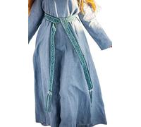 Leonardo Carbone® Unisex Wikinger Gürtel Caja - Männer Gürtel, Mittelalter Kleidung Herren, Gürtel Damen, LARP-Kleidung, Karneval, Accessoires Cosplay, Hobbit Kostüm - 100% Baumwolle Blau