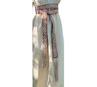 Leonardo Carbone® Unisex Wikinger Gürtel Elina - Mittelalter Kleidung Herren, Damen, LARP-Kleidung, Karneval, Cosplay, Hobbit Kostüm - 100% Baumwolle Braun