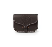 Leonardo Carbone® Unisex Wikinger Leder Gürteltasche Folkvar mit Vegvisir - Mittelalter Kleidung Tasche Damen Herren, Karneval Halloween Accessoires, LARP, Hobbit, Cosplay - 100% Echtleder Braun