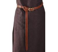 Leonardo Carbone® Unisex Wikinger Ledergürtel Daina - Ledergürtel Herren, Mittelalter Kleidung Damen, Gürtel Damen, LARP-Kleidung, Karneval, Cosplay Herren, Hobbit - 100% Echtleder Braun