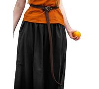 Leonardo Carbone® Unisex Wikinger Ledergürtel mit keltischen Knoten Merle - Ledergürtel Herren, Mittelalter Kleidung, Gürtel Damen, LARP, Karneval, Cosplay, Hobbit - 100% Echtleder Dunkelbraun