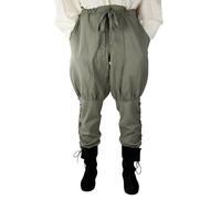 Leonardo Carbone® Wikingerhose mit Beinschnürung Magnus - Herren Hosen, Mittelalter Kleidung, Wikinger Hose, Kostüm, Festival Outfit, LARP, Cosplay, Freizeithose - 100% Baumwolle Hanf L