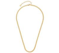 Leonardo Ciao Marie Halskette, Basic-Kette aus Edelstahl, gold Ionenplattierung, 42-47 cm, Anker-Kette, Panzer-Kette Damen Schmuck, 022917