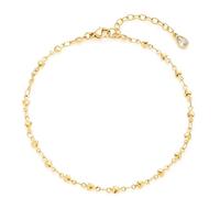 Leonardo Ciao Nana Fußkettchen, Fuss-Kette aus Edelstahl mit Herzen, rose-gold, 24,5-29,5 cm, Anker-Kette, Damen Schmuck, Herz Love, 022983