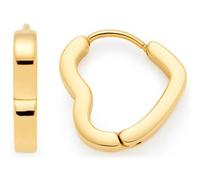 Leonardo Creolen Edelstahl gold Damen