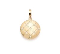 Leonardo Anhänger Clip & Mix Cocobello – goldfarbener Edelstahl, Zirkonia, Clip M (4,8 mm) – Damen