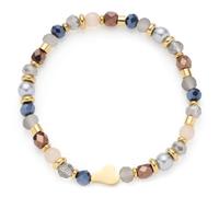 Leonardo Damen-Armband Sylvie Goldfarben/Nachtblau/Grau 026910
