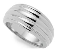 Leonardo Damenring Edelstahl silber Damen