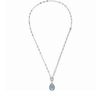 Leonardo 024934 Damen-Halskette Set Vicky Edelstahl/Blau 50 cm Clip & Mix