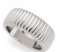 Leonardo Jewels Ariba Damen Fingerring aus Edelstahl silberfarben, passend zu Halskette und Kreole der Serie, Ringgröße 19, Schmuck Geschenk für Frauen 023189