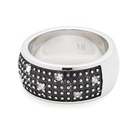Leonardo Jewels Damen-Ring Stelletta edelstahl Glas schwarz Gr. 57 (18.1) - 015699