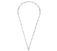 Leonardo Jewels Lenka Halskette, Kette aus Edelstahl mit Clip&Mix Verschluss, silber, 80 cm Länge, Glieder-Kette Damen Schmuck, 022879