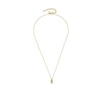 Leonardo Halskette Ciao Sofia – Ankerkette goldfarben Edelstahl, mintgrüner Glaskristall, 42–47 cm
