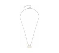 Leonardo Halskette Pirella 023203 – Edelstahl Schlangen-Kette, Perlmutt-Anhänger, 45–50 cm