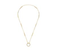 JEWELS BY LEONARDO Halskette Clip & Mix Caronna • lange Paperclip-Kette aus goldfarbenem Edelstahl • aufgereihte Perlmut- und Edelstahlelemente • 70-72,4 cm Länge • Geschenk für Frauen • 024917