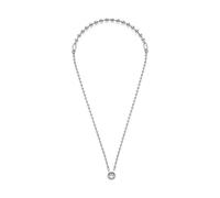 JEWELS BY LEONARDO Halskette Clip & Mix Dotty • mittellange Kugel-Kette aus silberfarbenem Edelstahl • Mix aus feinen und kräftigeren Kugeln • 60-61,3 cm Länge • Schmuck Geschenk für Frauen • 024922