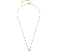 Leonardo Halskette Catherine 025407 Damen – goldfarbener Edelstahl Anker-Kette Zirkonia 45-50 cm