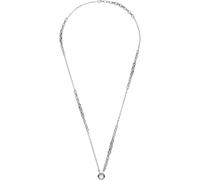 JEWELS BY LEONARDO Halskette Clip & Mix Suzanne • Hals-Schmuck aus silberfarbenem Edelstahl • zwei unterschiedlich große Kettenglieder • 80-81,3 cm Länge • Schmuck Geschenk für Frauen • 025575