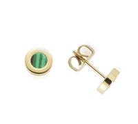 Leonardo - Ohrstecker Leonardo 021770 Valea vergoldet Malachit