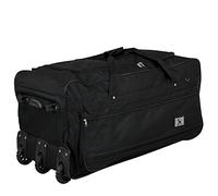 Leonardo® Reisetasche mit Rollen 145L | Sporttasche mit Teleskopgriff | Weichepäck Sporttasche XXL | Trolley Reisetasche Leicht & Robust | 86,5x42x40cm | Schwarz