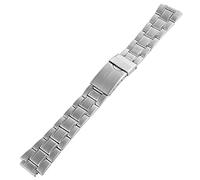 LEONARDO VERRELLI Unisex - Edelstahl Uhrenarmband silberfarbig mit glatter Prägung Stegbreite 14 mm Gesamtlänge 18 cm Bandstärke 3 mm