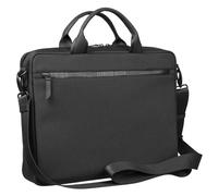 Leonhard Heyden Aktentasche Henkeltasche mit Laptopfach Helsinki Zipped Briefcase 1 Compartment Black schwarz