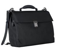 Leonhard Heyden Aktentasche Umhängetasche mit Laptopfach Soho Briefcase 2 Compartment Black schwarz
