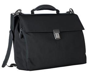 Leonhard Heyden Aktentasche Umhängetasche mit Laptopfach Soho Briefcase 2 Compartment Black schwarz