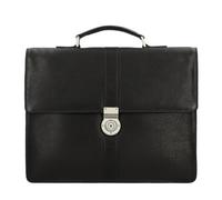 Leonhard Heyden Bergamo Aktentasche Leder 38 cm Laptopfach schwarz