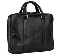 Leonhard Heyden Bergamo Aktentasche Leder 38 cm Laptopfach schwarz