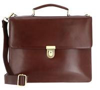 Leonhard Heyden Cambridge Aktentasche Leder 38 cm Laptopfach braun