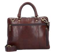 LEONHARD HEYDEN Cambridge Zipped Briefcase 1 Compartment S Red Brown