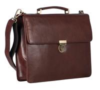 LEONHARD HEYDEN Cambridge Briefcase 1 Compartment Redbrown
