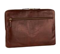 LEONHARD HEYDEN Cambridge Zipped Laptop Case M Red Brown