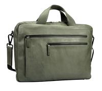 Leonhard Heyden Aktentasche Laptoptasche mit Laptopfach Den Haag Briefbag 2 Compartment Olive grün