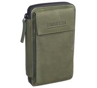 Leonhard Heyden Den Haag Handytasche Leder 11 cm oliv