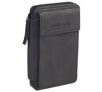 Leonhard Heyden Den Haag Handytasche Leder 11 cm schwarz