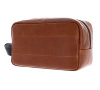 LEONHARD HEYDEN Leder Kulturbeutel Hamburg Washbag Cognac braun
