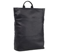 Leonhard Heyden Leder Laptoprucksack mit Laptopfach Hamburg RV-Rucksack 7080 Schwarz