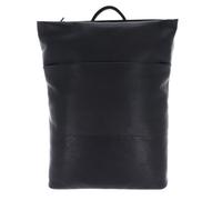 Leonhard Heyden Leder Laptoprucksack mit Laptopfach Hamburg RV-Rucksack 7080 Schwarz