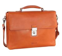 Leonhard Heyden Leder Aktentasche Laptoptasche mit Laptopfach Ottawa Document Wallet Orange