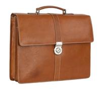 Leonhard Heyden Bergamo Aktentasche Leder 40 cm Laptopfach braun