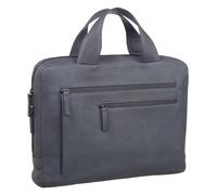 Leonhard Heyden Leder Aktentasche Umhängetasche mit Laptopfach Den Haag Briefcase 1 Compartment Grau dunkelgrau