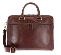 Leonhard Heyden Leder Businesstasche Laptoptasche mit Laptopfach Cambridge RV-Aktenmappe 2 Fächer 5261 Rotbraun dunkelbraun
